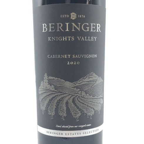 ベリンジャー ナイツ ヴァレー カベルネソーヴィニヨン 2020 750ml 15% Beringer Knights Valley Cabernet Sauvignon カリフォルニアワイン【V】