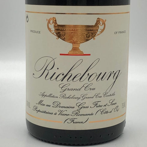 ドメーヌ グロ フレール エ スール リシュブール 1996 750ml 13% Domaine Gros Frere et Souer ブルゴーニュワイン【同梱不可】【AFA15】
