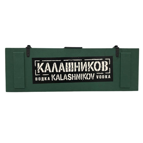 ラドガ カラシニコフ ウォッカ グリーン木箱 700ml 40% LADOGA Kalashnikov Vodka ウォッカ【AFI0】