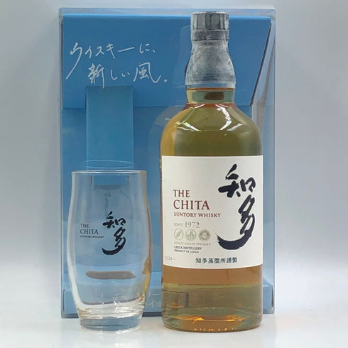 東京都限定◆サントリー 知多 グラス付 シングルグレーン 700ml 43% SUNTORY CHITA 【J2】