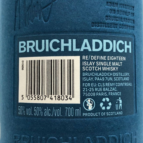 ブルイックラディ 18年 700ml 50% BRUICHLADDICH スコッチウイスキー【N2】