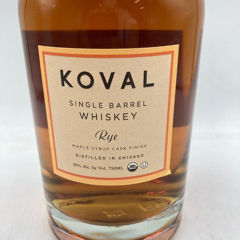 コーヴァル シングルバレル ライ メープルカスクフィニッシュ 750ml 50% KOVAL Rye MAPLE SYRUP CASK FINISH 【S4】