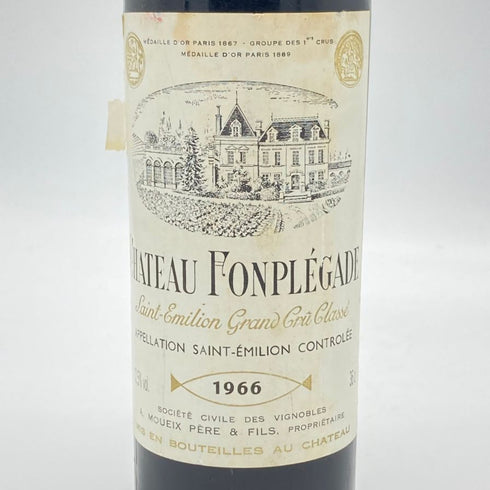 シャトー フォンプレガード 1966 375ml 12% Chateau Fonplegade ブルゴーニュワイン【E4】