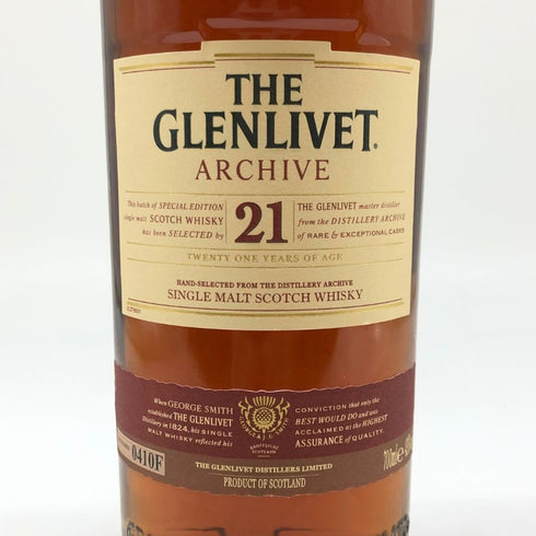 ザ グレンリベット アーカイブ 21年 700ml 43% THE GLENLIVET スコッチウイスキー【G2】