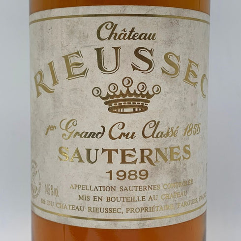 シャトー リューセック ソーテルヌ 1989 750ml 14.5% Chateau Rieussec Sauternes 白ワイン【F1】