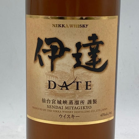東京都限定◆ニッカ 伊達 ブレンデッド ウイスキー 謹製 旧ラベル 700ml 43% NIKKA DATE 【N2】
