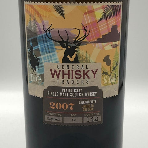 ジェネラル ウイスキー トレーダーズ ピーテッドアイラ 2007 12年 700ml 52.5% GENERAL WHISKY スコッチウイスキー【Q2】