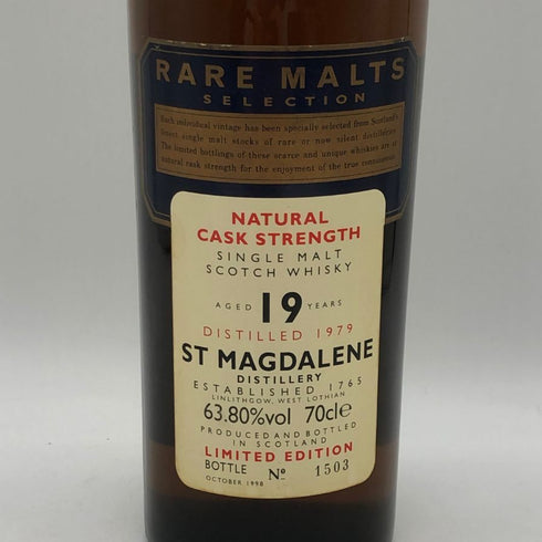 セントマグダレン 19年 レアモルトセレクション リミテッドエディション 1979 700ml 63.8% ST MAGDALENE RARE MALTS SELECTION LIMITED EDITION スコッチウイスキー【同梱不可】【B4】
