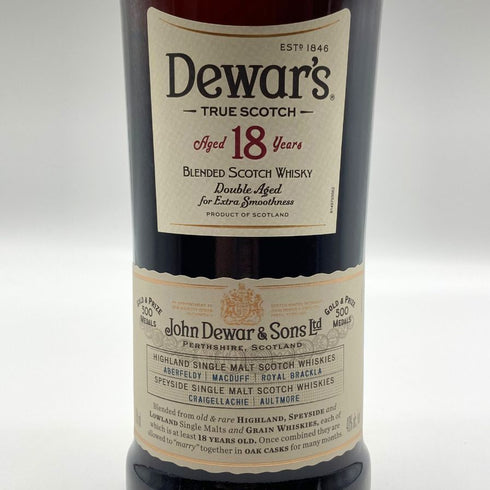 デュワーズ 18年 ダブル エイジ ウイスキー 750ml 40% Dewar's Double Age スコッチウイスキー【R2】