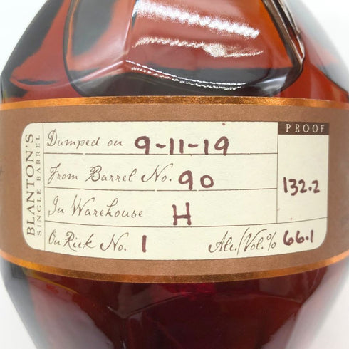 ブラントン ストレート フロム ザ バレル 2019 750ml 66.8% Blanton's Straight From The Barrel バーボン【C1】