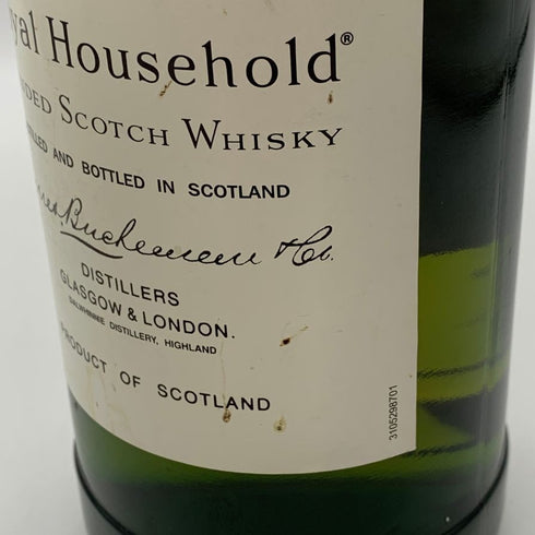 ロイヤル ハウスホールド ブレンデッド スコッチ ウイスキー 750ml 43% ROYAL HOUSEHOLD BLENDED SCOTCH WHISKY スコッチウイスキー【M4】