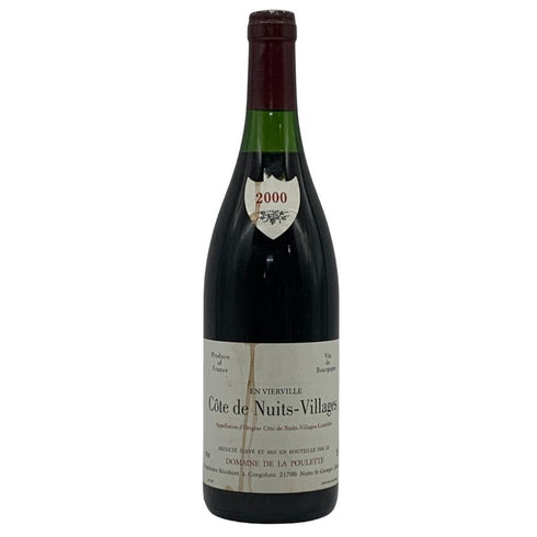 ドメーヌ ド ラ プレット コート ド ニュイ ヴィラージュ ヴィエルヴィル 2000 13% 750ml DOMAINE DE LA POULETTE ブルゴーニュワイン【M0】