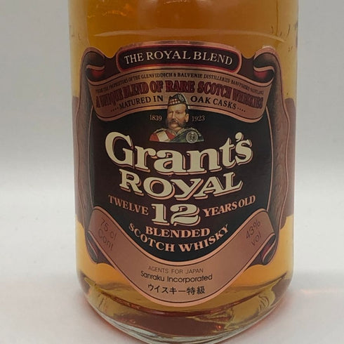 グランツロイヤル 12年 スコッチ 特級 ウイスキー 750ml 43% Grant`s royal スコッチウイスキー【Z1】