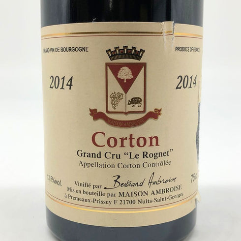 ベルトラン アンブロワーズ コルトン グラン クリュ ル ロニェ 2014 750ml 13.5% Bertrand Ambroise Corton Le Rognet Grand Cru Le Rognet ブルゴーニュワイン【E1】