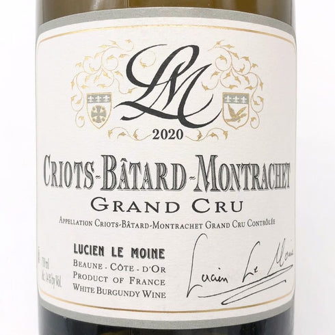ルシアン ル モワンヌ クリオ バタール モンラッシェ グラン クリュ 2020 750ml 13% Lucien Le Moine 白ワイン【V4】