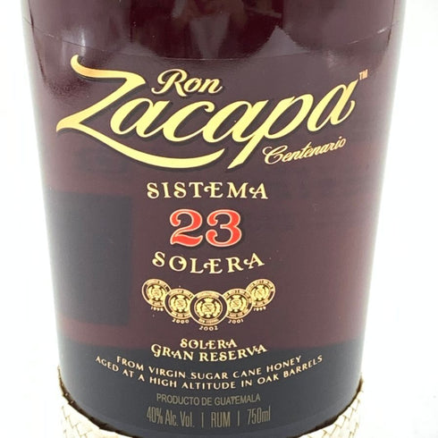 ロン サカパ センテナリオ 23年 ソレラ グラン レゼルヴァ 750ml 40% RON ZACAPA Centenario Solera Grand Reserva 【K2】