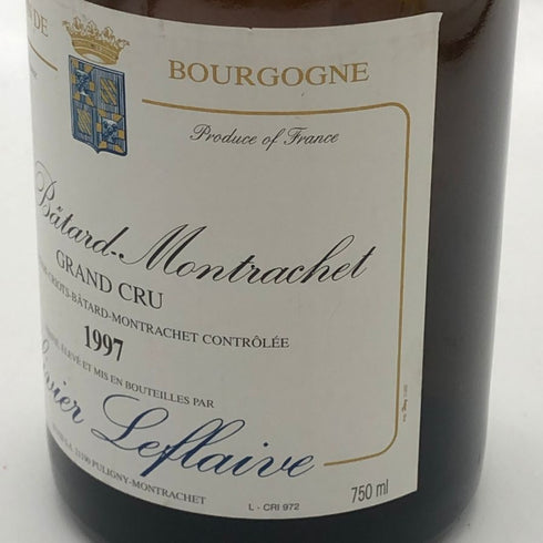 オリヴィエ ルフレーヴ クリオ バタール モンラッシェ グラン クリュ 1997 15% 750ml Olivier Leflaive Batard Motrachet Grand Cru 白ワイン【S4】