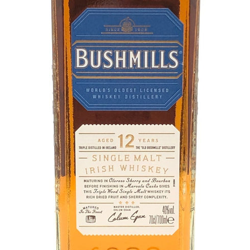 ブッシュミルズ 12年 シングルモルト 700ml 40% BUSHMILLS スコッチウイスキー【T0】