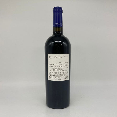 ケンゾー エステート 深穏 2017 750ml 15.2%KENZO ESTATE shinon カリフォルニアワイン【G2】