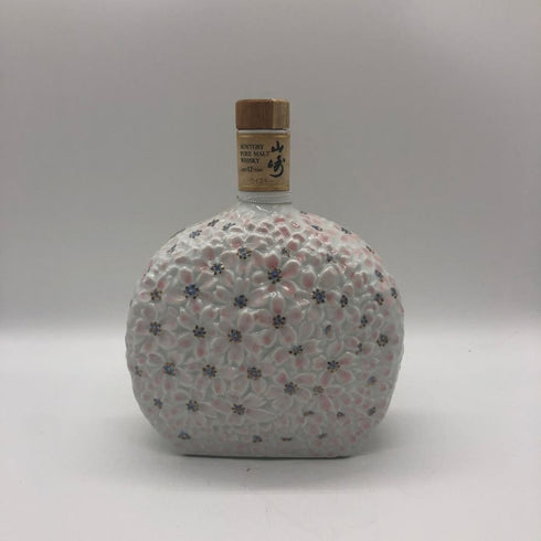 【ジャンク・観賞用】サントリー 山崎 12年 ピュアモルト EXPO'90 花の万博 記念ボトル 陶器 600ml 43% 空き瓶 SUNTORY【E1】