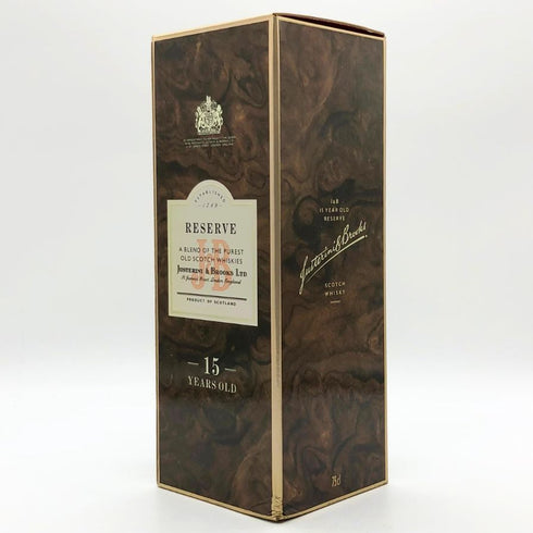 ジャスティン&ブルックス 15年 リザーブ 750ml 43% J&B スコッチウイスキー【V】
