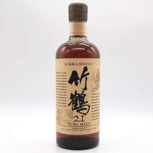 東京都限定◆ニッカ 竹鶴 21年 ピュアモルト 旧ボトル 700ml 43% NIKA 【M1】