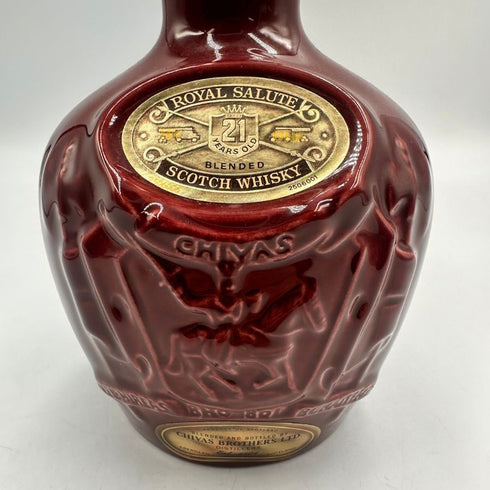 シーバス ブラザーズ ロイヤル サルート 21年 赤陶器 700ml 40% CHIVAS BROTHERS ROYAL SALUTE スコッチウイスキー1328g【V0】
