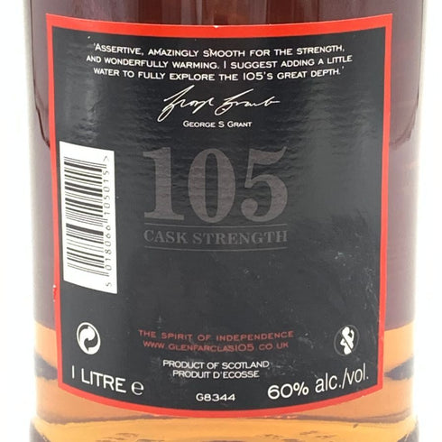 グレンファークラス 105 カスクストレングス 1000ml 60% Glenfarclas CASK STRENGTH スコッチウイスキー【B1】