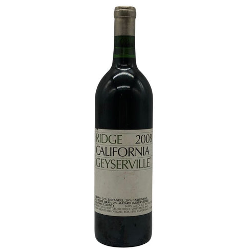 リッジ ヴィンヤード ガイザーヴィル 2008 14% 750ml RIDGE VINEYARDS GEYSERVILLE カリフォルニアワイン【L0】