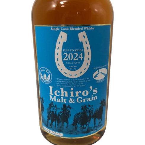 東京都限定◆イチローズモルト シングルカスク 浦和競馬 FUN TO KEIBA 2024 700ml 60% Ichiro's Malt&Grain 【A6】