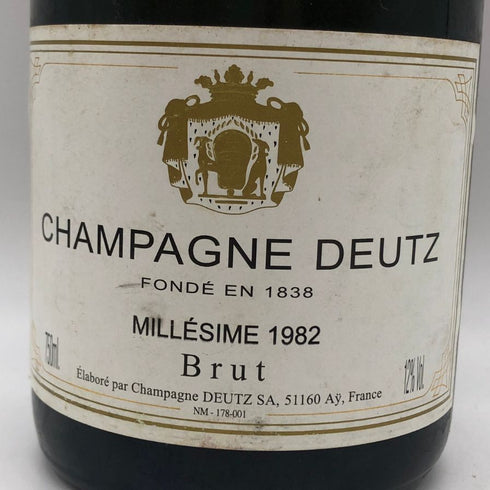 ドゥーツ ヴィノテーク ブリュット ミレジメ 1982 750ml 12% Deutz シャンパン【W0】