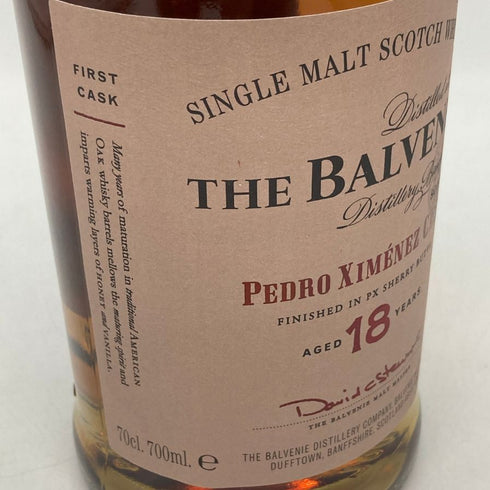 ザ バルヴェニー 18年 ペドロヒメネス カスク 700ml 48.7% The Balvenie Pedro Ximenez Cask スコッチウイスキー【R4】