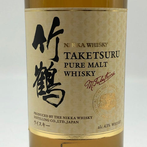 東京都限定◆ニッカ 竹鶴 ピュアモルト 白ラベル 700ml 43% NIKKA 【A3】