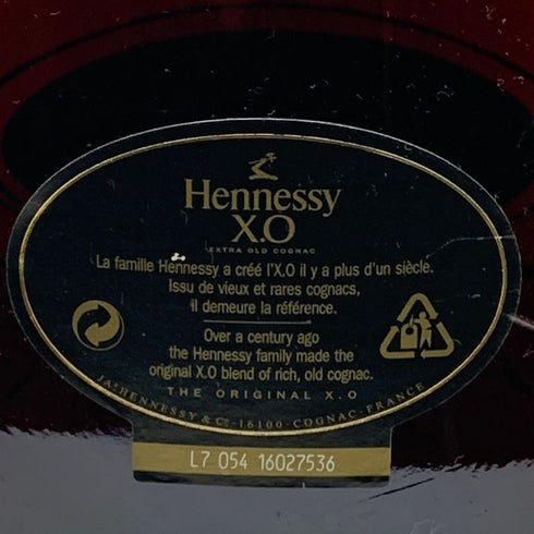 ヘネシー XO 黒キャップ 1000ml 40% Hennessy ブランデー【D1】