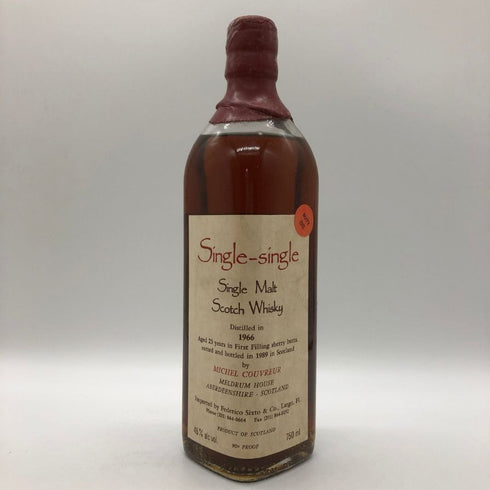 ミシェル クーヴルー ファーストフィル シェリーバット 1966 23年750ml 43% Michel Couvreur スコッチウイスキー【同梱不可】【M1】