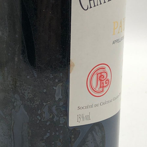 シャトー グラン ピュイ ラコスト 1996 750ml 13% Chateau Grand Puy Lacoste ボルドーワイン【A3】