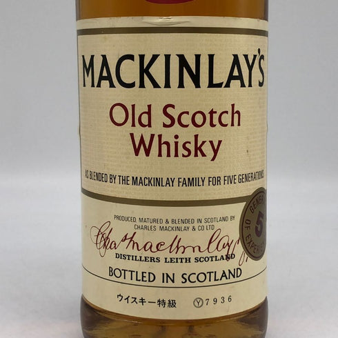 マッキンレー 5年 特級表記 750ml 43% MACKINLAY'S スコッチウイスキー【Y1】