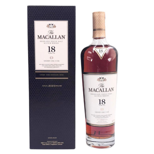 マッカラン 18年 シェリーオークカスク 2023 700ml 43% The MACALLAN 箱付 スコッチウイスキー【O4】