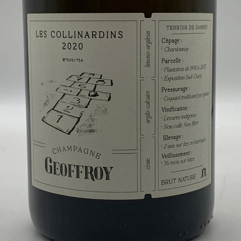 ドメーヌ ルネ ジョフロワ レ コリナルダン 2020 750ml 12.5% Champagne René Geoffroy シャンパン【J4】