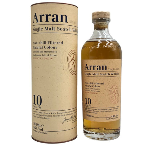 アラン 10年 ノンチルフィルタード 700ml 46% Arran スコッチウイスキー【I3】