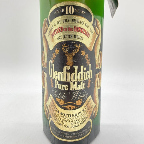 グレンフィディック 10年 ピュアモルト ウイスキー特級 オールドボトル Over 10years 760ml 43% GLENFIDDICH PURE MALT 【L2】