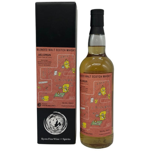 ウィリアムソン KYOTO FINE and SPIRITS くまいぬ 2008-2024 箱付き 700ml 58% WILLIAMSON スコッチウイスキー【N2】