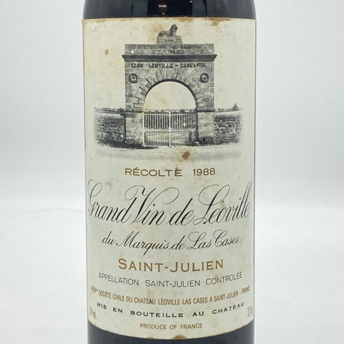 シャトー レオヴィル ラスカーズ サン ジュリアン 1988 375ml 13% Chateau Leoville Las Cases ボルドーワイン【S2】