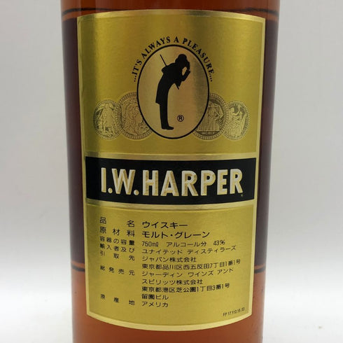 IW ハーパー ゴールドメダル 750ml 40% I.W. HARPER GOLD MEDAL バーボン【M1】
