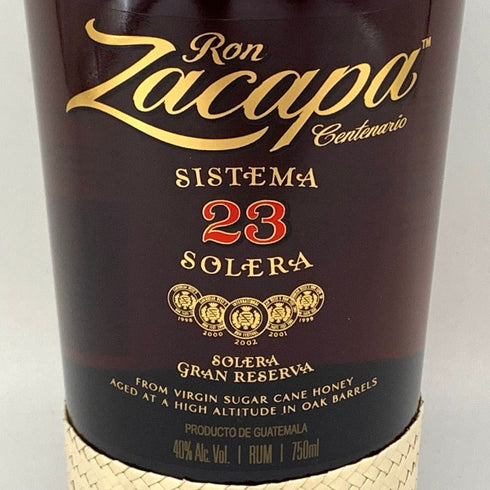 ロン サカパ センテナリオ 23年 ソレラ グラン レゼルヴァ 750ml 40% RON ZACAPA Centenario Solera Grand Reserva ラム酒【X】