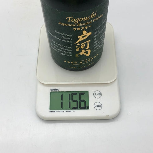 東京都限定◆戸河内 8年 ブレンデッド ウイスキー 700ml 40% 1156g【F1】