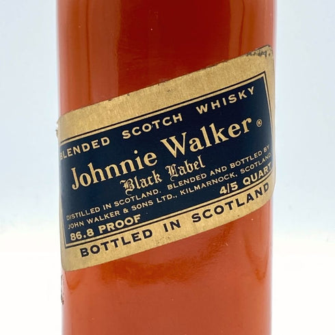 ジョニーウォーカー ブラックラベル 金キャップ 86.8PROOF 750ml Johnnie Walker BLACK LABEL スコッチウイスキー【H4】