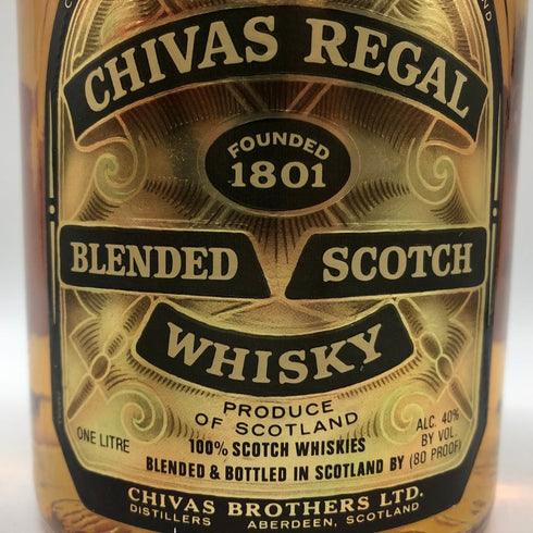 シーバスリーガル 12年 ブレンデッド 1801 1000ml 43% CHIVAS REGAL スコッチウイスキー【D2】