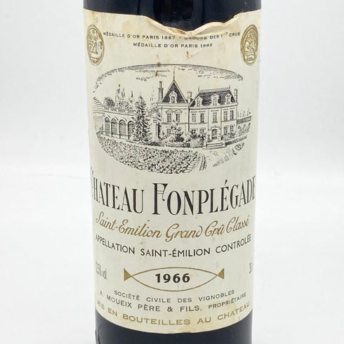 シャトー フォンプレガード 1966 375ml 12% Chateau Fonplegade ブルゴーニュワイン【D4】