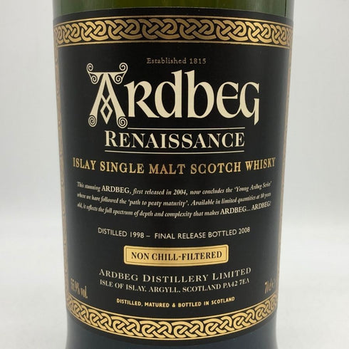 アードベッグ ルネッサンス 1998-2008 シングルモルト 700ml 55.9% ARDBEG RENAISSANCE SINGLE MALT スコッチウイスキー【F1】